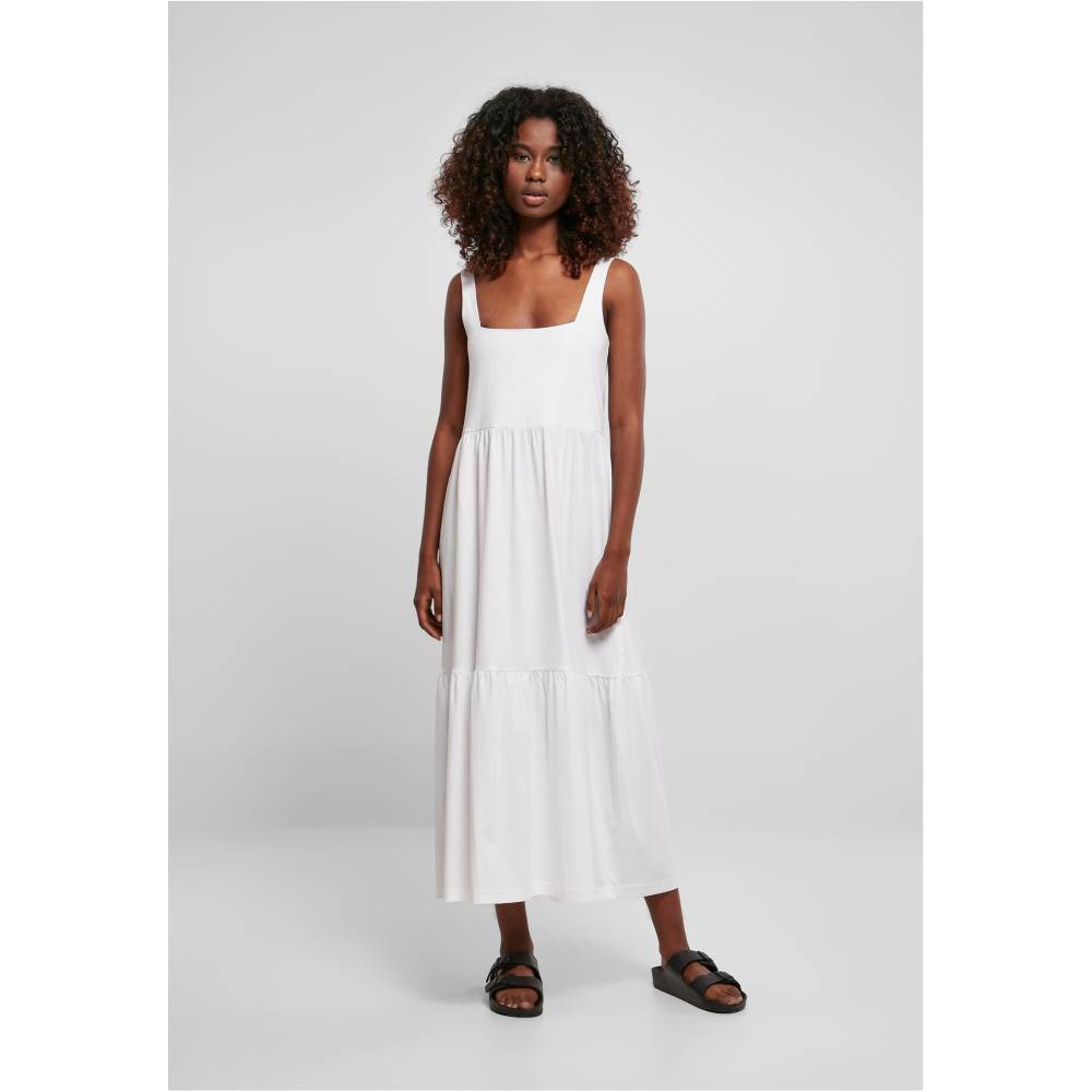Urban Classics - 7/8 Length Valance Summer Langes Kleid - Weiß